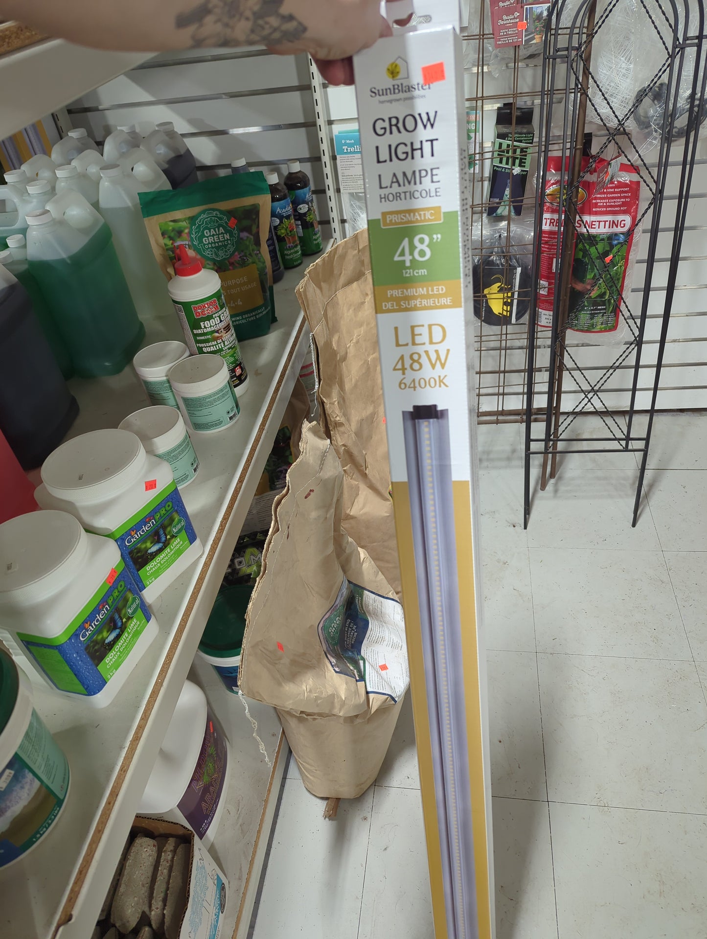 48" SBH PRISMATIC LENS LED 48W STRIPLIGHT 6400K