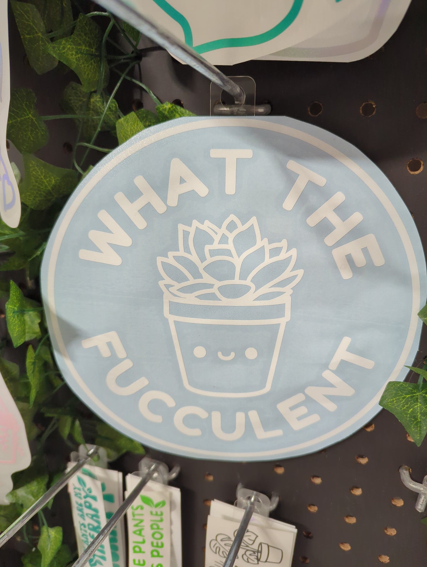 WHAT THE FUCCULENT 6X6 decal