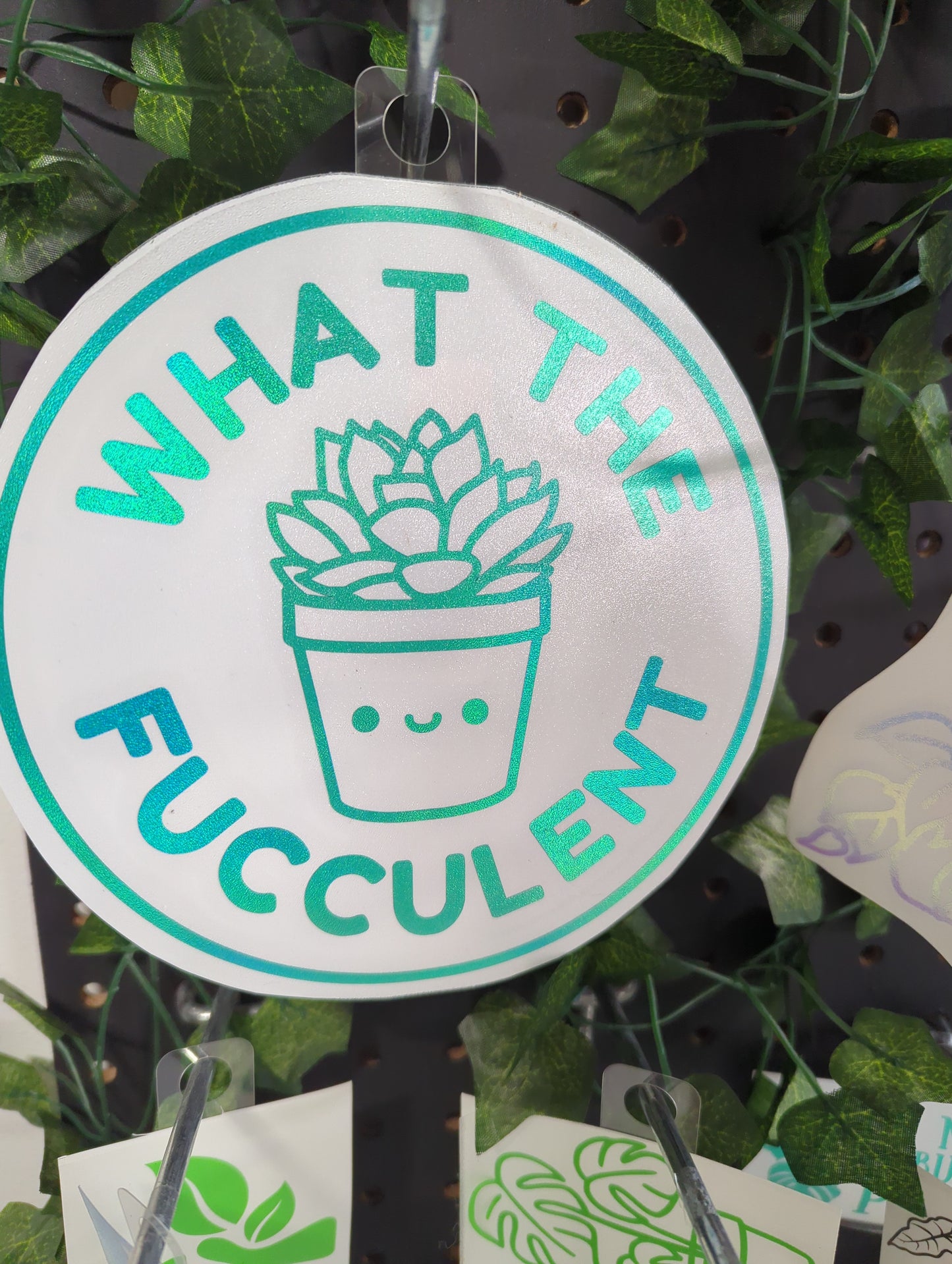 WHAT THE FUCCULENT 6X6"