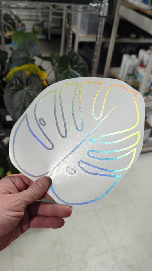 MONSTERA LEAF 8X7" Decal