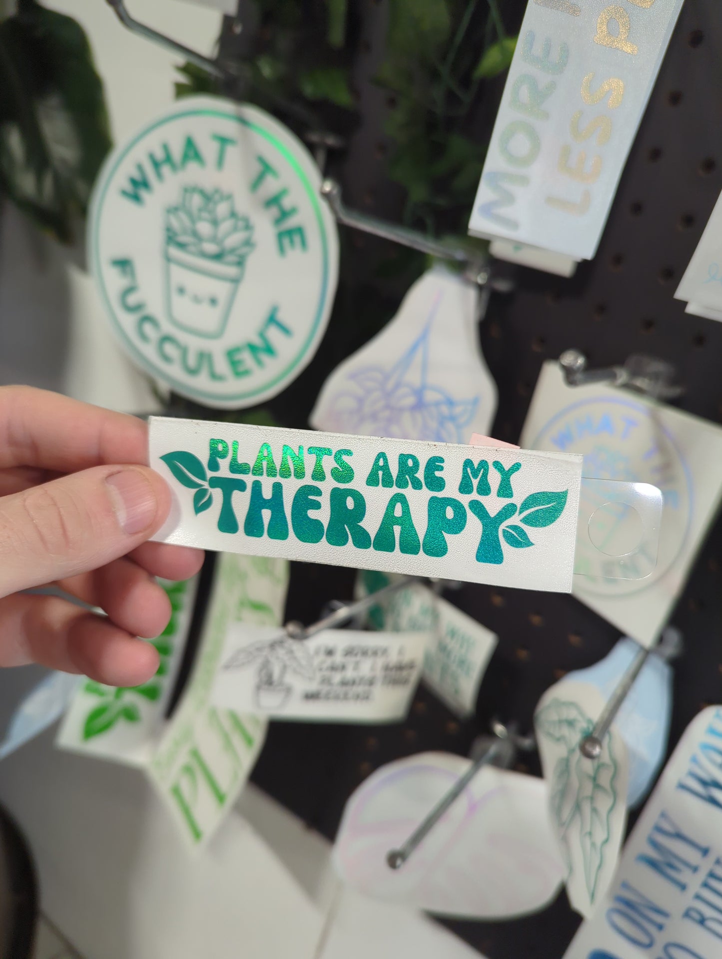 PLANTS ARE MY THERAPY 4x1
