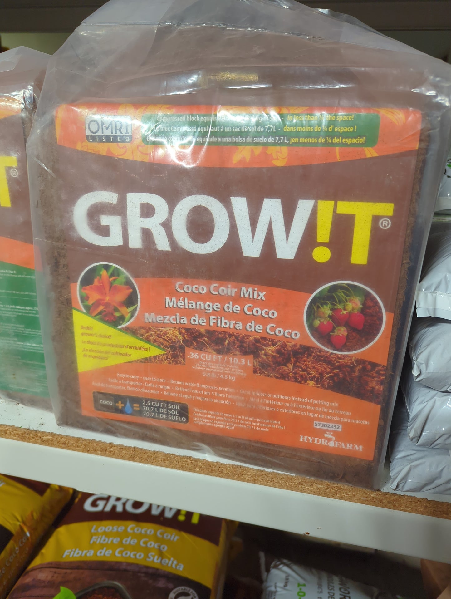 Grow! Organic Coco Planting 5kg Block