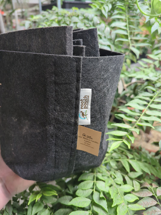 Fabric Pot  3 Gallon Black Root Pouch