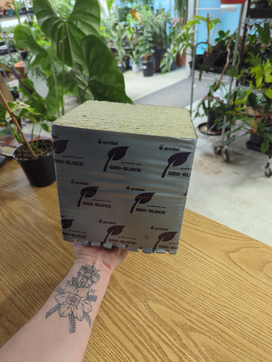 Grodan Big Mama 8in no hole rockwool